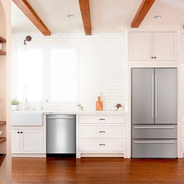 Bosch - 800 Series 24" Top Control Built-In Dishwasher with CrystalDry, Stainless Steel Tub, 3rd Rack, 42 dBa - Stainless steel - Image 7