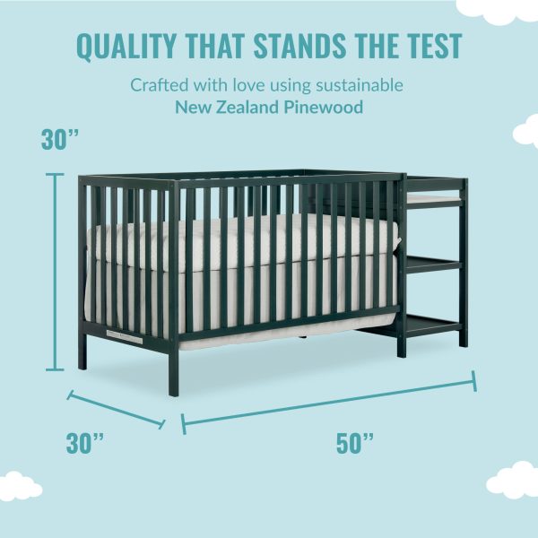 Synergy Convertible Crib Changer Olive - Image 3