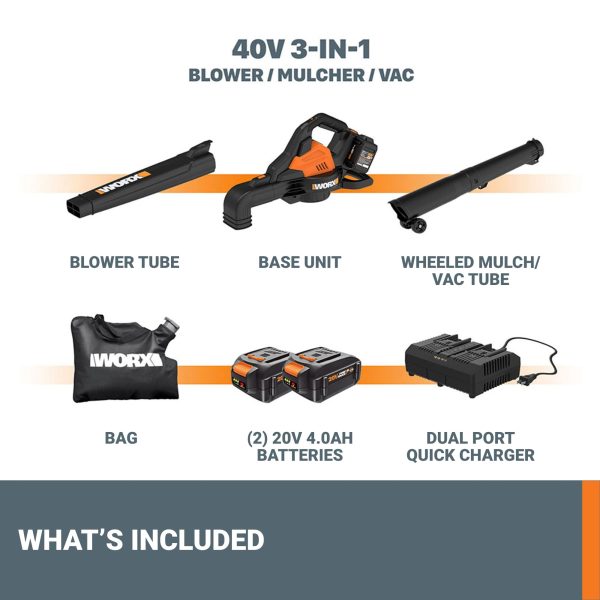 WORX WG583 Cordless Blower Mulcher - Image 10