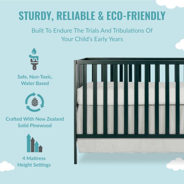 Synergy Convertible Crib Changer Olive - Image 4